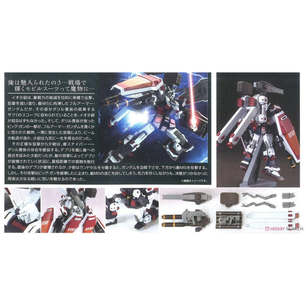 (大鳥叔叔模型)BANDAI鋼彈1/144 FA-78 全裝甲型鋼彈（鋼彈雷霆宙域 Ver）-細節圖7