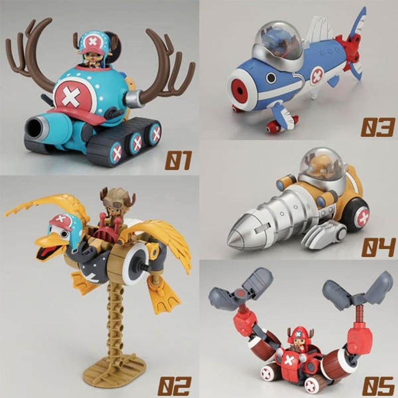 (大鳥叔叔模型)BANDAI ONE PIECE 海賊王航海王 喬巴機器人 1-5號 1套-細節圖3