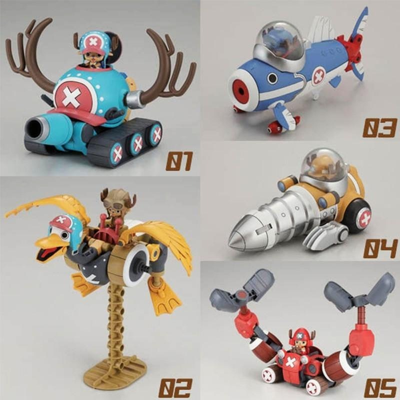 (大鳥叔叔模型)BANDAI ONE PIECE 海賊王航海王 喬巴機器人 1-5號 1套-細節圖3