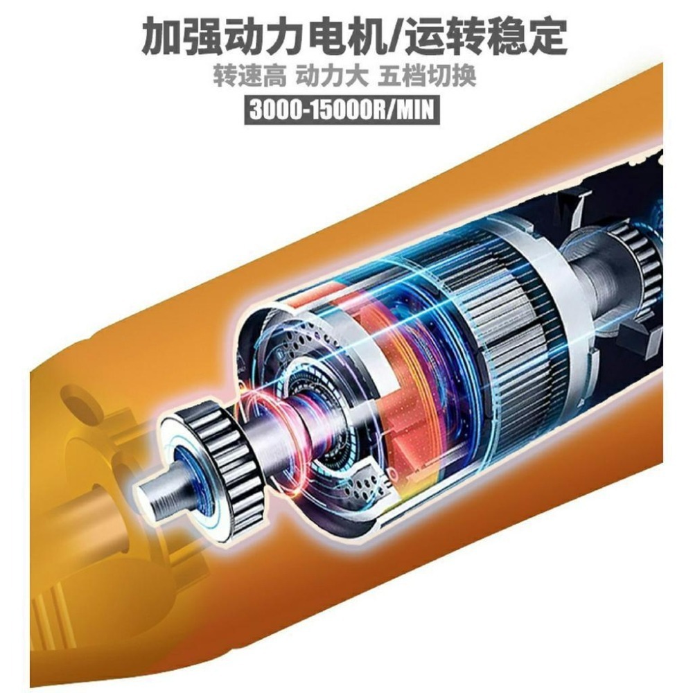 (大鳥叔叔模型) 模式玩造 MS082 MS-082 充電式 電動雕刻機 切割 拋光 打磨 鑽孔 含工具包-細節圖5