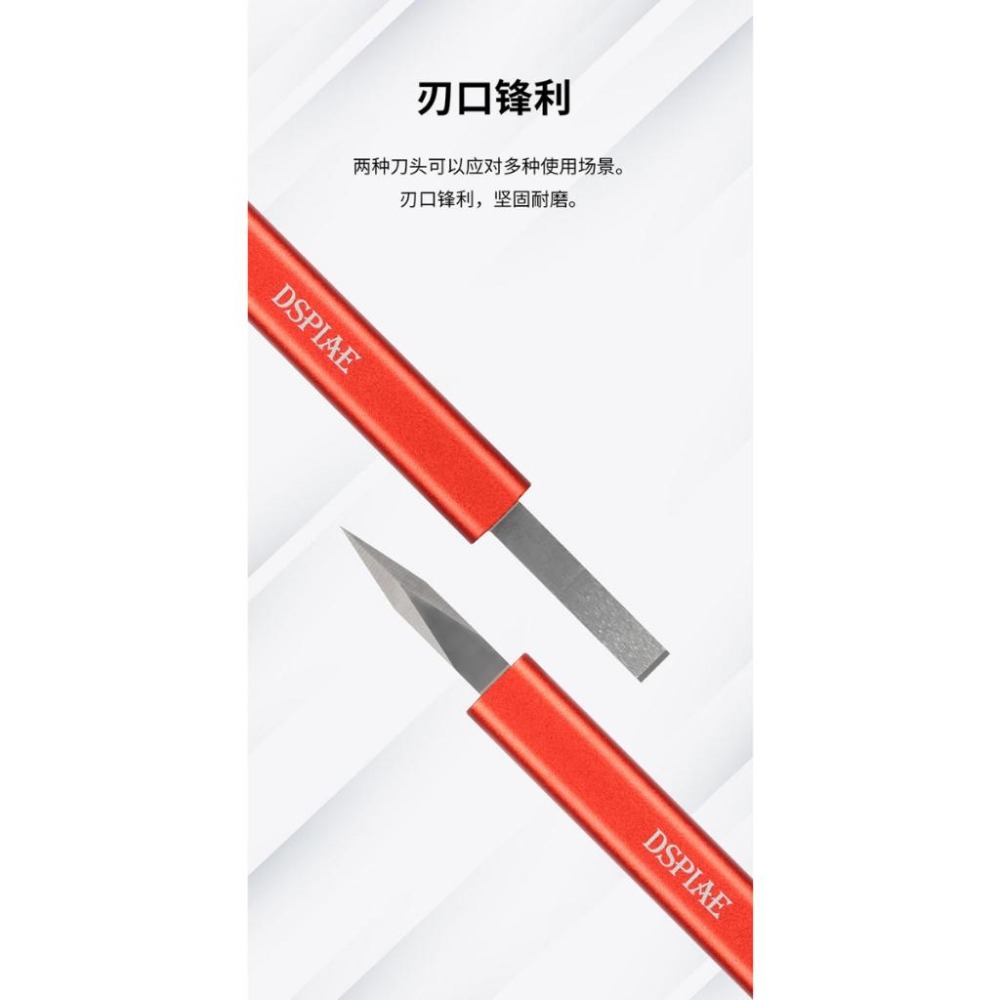 (大鳥叔叔模型) DSPIAE AT-TSA B 雙頭 寬口推刀 水口切割合模線 多功能 雙頭三稜刮刀 修除毛邊-細節圖2