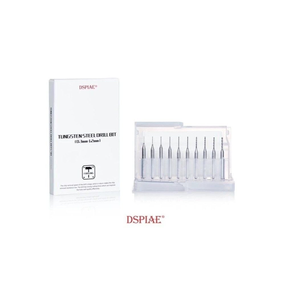 (大鳥叔叔模型) DSPIAE PT-HD 手鑽套裝 附鑽頭5入 軸徑3.175mm DB-03 鎢鋼鑽頭套裝-細節圖4