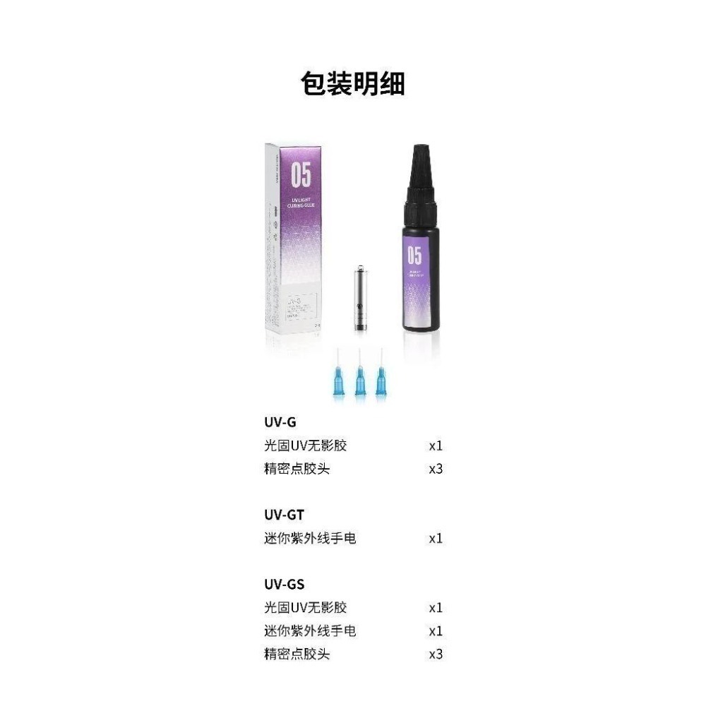 (大鳥叔叔模型) DSPIAE  UV-G  光固化UV膠 紫外線 光固化 無影膠 手電筒-細節圖2