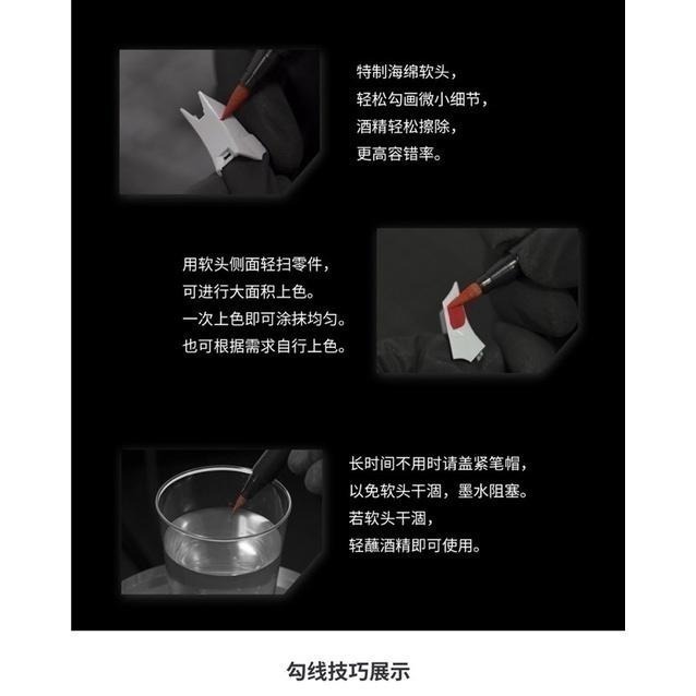 (大鳥叔叔模型) DSPIAE MK 基礎色 MKM 金屬色  MKF 螢光色 水性 金屬色 基礎色 鋼彈麥克筆 麥克筆-細節圖3
