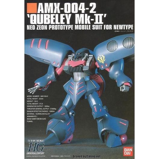 (大鳥叔叔模型)BANDAI 鋼彈1/144 HGUC#011 AMX-004-2 QUBELEY Mk-II 丘貝雷-細節圖2