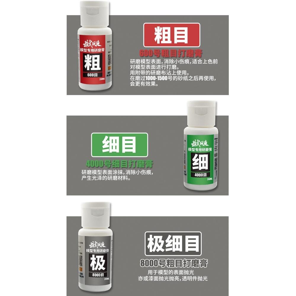 (大鳥叔叔模型) 模式玩造 MS088 MS-088 加贈研磨布 模型打磨 細痕修復 細磨 拋光膏-細節圖7