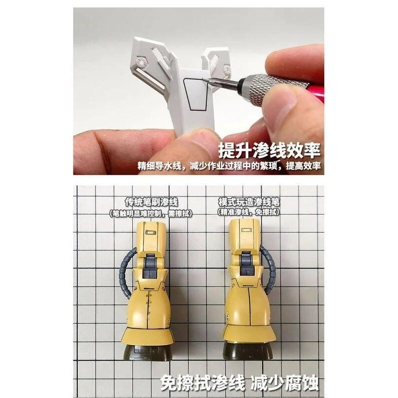 (大鳥叔叔模型) 模式玩造 MS058 MS-058 墨線液 滲線筆 金屬筆桿-細節圖5