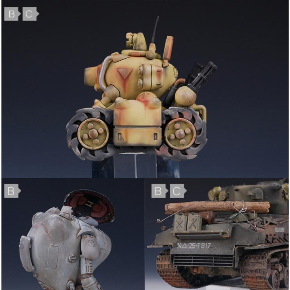 (大鳥叔叔模型) 喵匠 Hobbymio 模型專用 HWS-02 B 塵土效果 套裝固體粉彩 軍事 鋼彈 舊化粉組-細節圖5