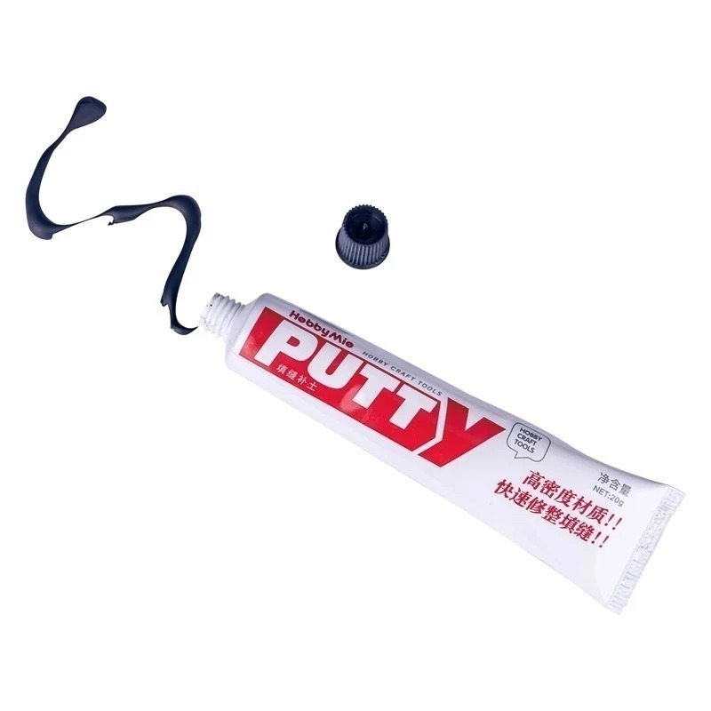 (大鳥叔叔模型) 喵匠 HobbyMio 牙膏補土(白/灰/黑) 快乾配方 細膩密度高 高密度填縫補土 20g 補土-規格圖9