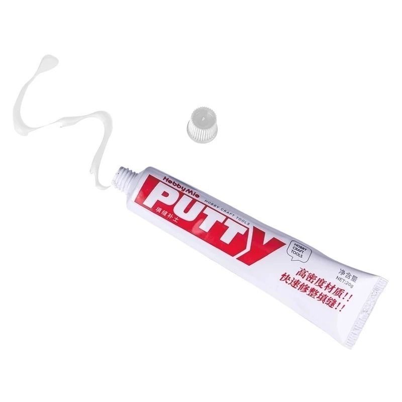 (大鳥叔叔模型) 喵匠 HobbyMio 牙膏補土(白/灰/黑) 快乾配方 細膩密度高 高密度填縫補土 20g 補土-規格圖9