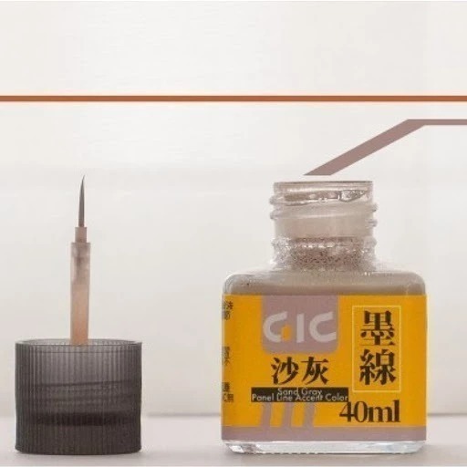 (大鳥叔叔模型)GiC TW-01 水性墨線液 墨線液 共11款 40ml 蓋子附刷子刷頭-規格圖9