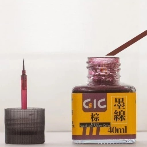 (大鳥叔叔模型)GiC TW-01 水性墨線液 墨線液 共11款 40ml 蓋子附刷子刷頭-規格圖9