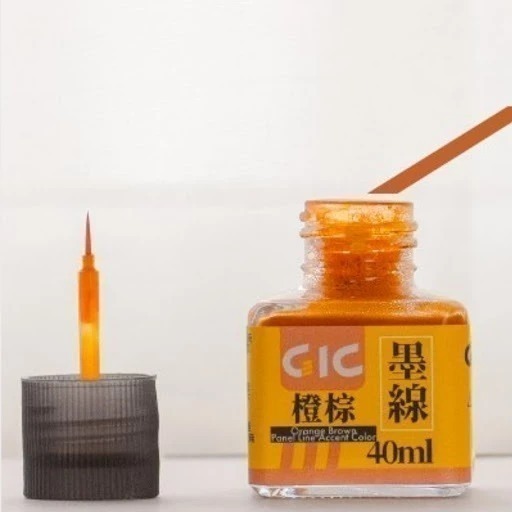 (大鳥叔叔模型)GiC TW-01 水性墨線液 墨線液 共11款 40ml 蓋子附刷子刷頭-規格圖9