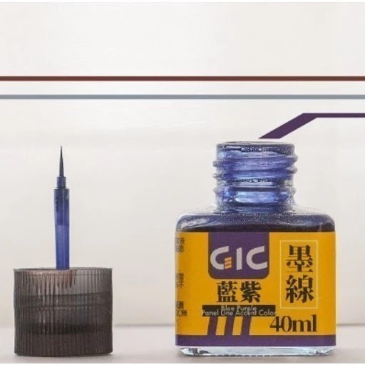 (大鳥叔叔模型)GiC TW-01 水性墨線液 墨線液 共11款 40ml 蓋子附刷子刷頭-規格圖9