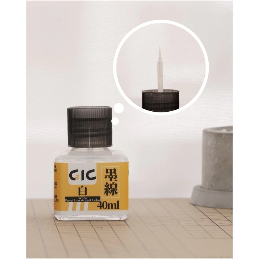 (大鳥叔叔模型)GiC TW-01 水性墨線液 墨線液 共11款 40ml 蓋子附刷子刷頭-規格圖9