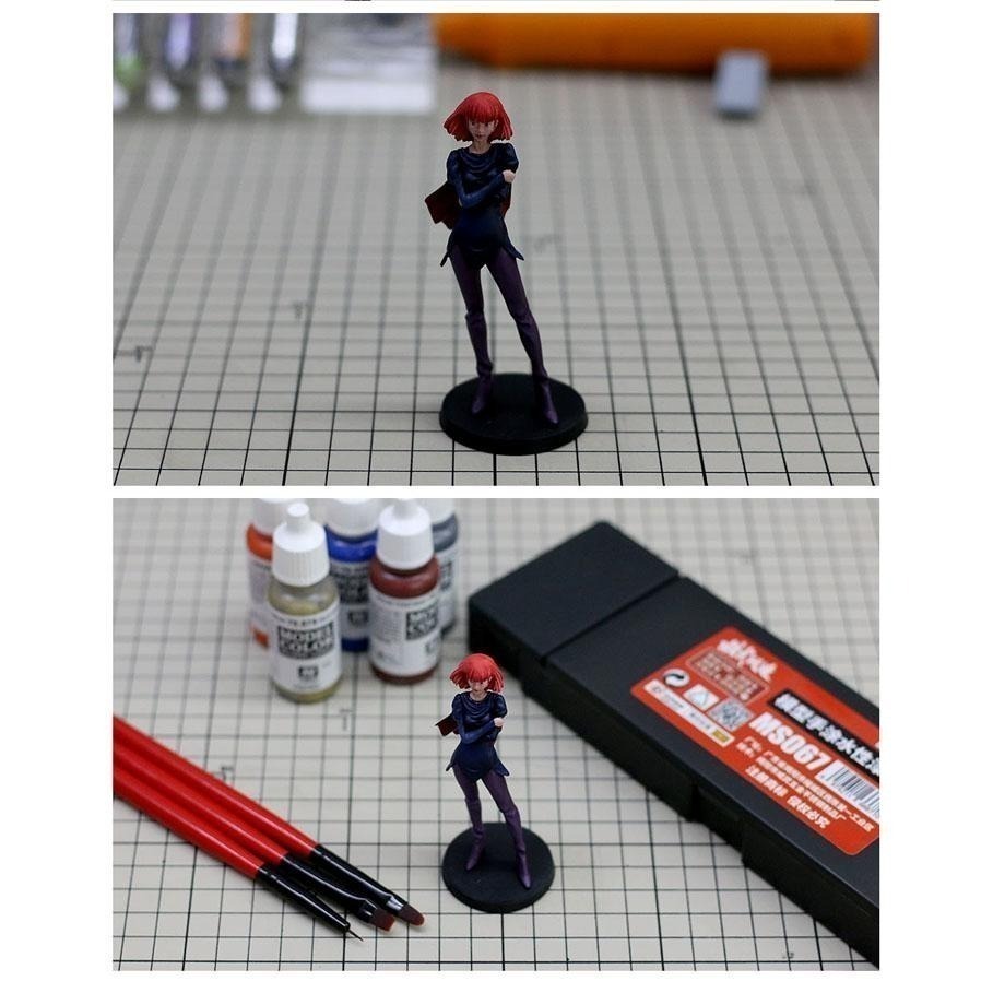 (大鳥叔叔模型) 模式玩造 MS067 MS-067 手塗水性漆保濕盒套裝 筆塗 上色 調色皿-細節圖9