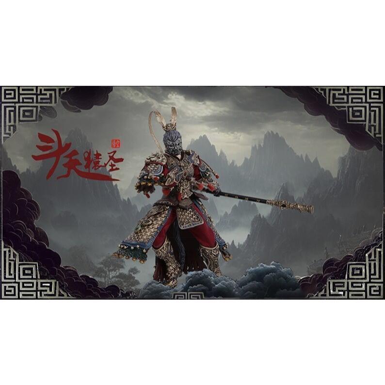 (大鳥叔叔模型)Joy Man Toys 1/12 JM009 加贈頭雕*1黑神話悟空 鬥天猿聖悟空 含地台觔斗雲-細節圖2