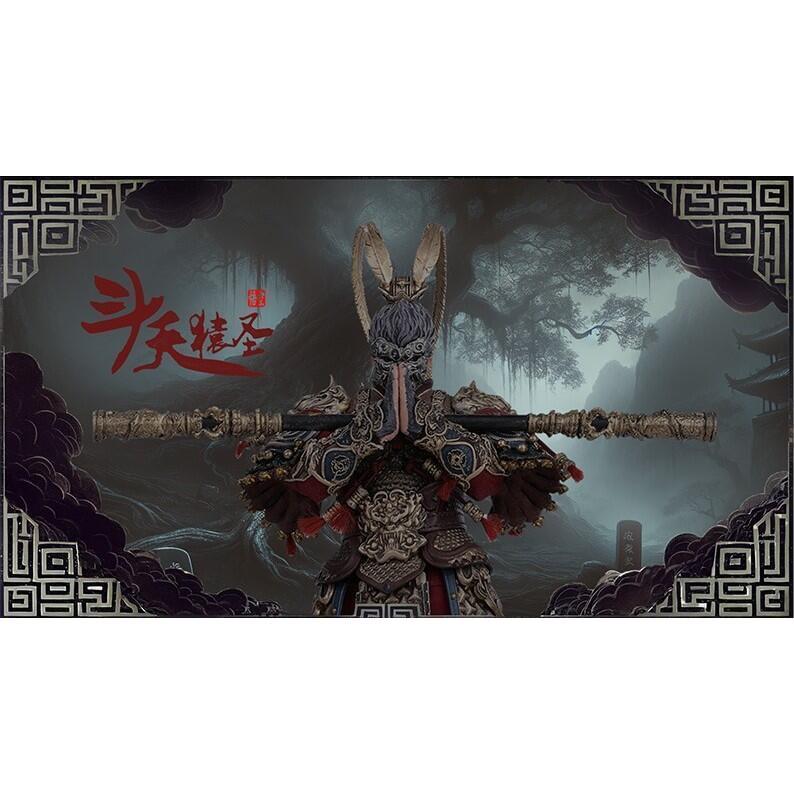 (大鳥叔叔模型)Joy Man Toys 1/12 JM009 加贈頭雕*1黑神話悟空 鬥天猿聖悟空 含地台觔斗雲-細節圖4