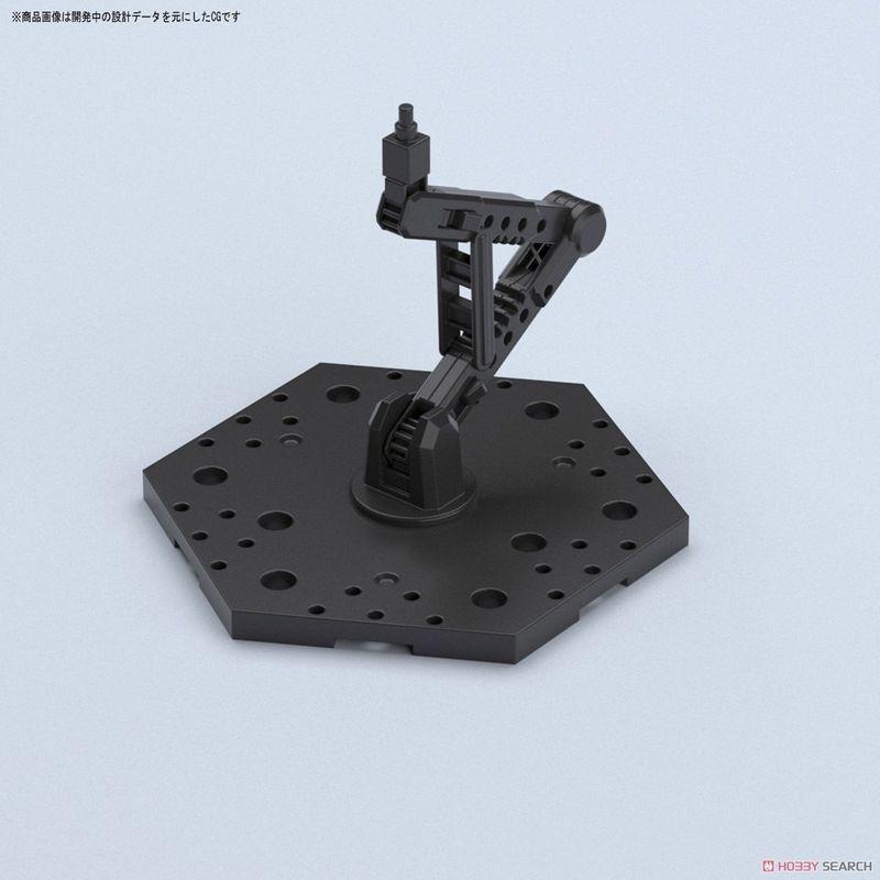 (大鳥叔叔模型)BANDAI 1/100 1/144鋼彈腳架 5號(通用型) RG HG MG RE/100 黑色1底座-細節圖3