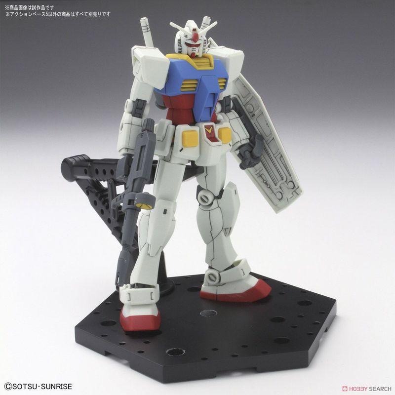 (大鳥叔叔模型)BANDAI 1/100 1/144鋼彈腳架 5號(通用型) RG HG MG RE/100 黑色1底座-細節圖5