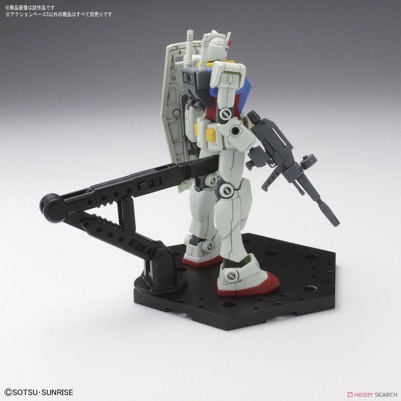 (大鳥叔叔模型)BANDAI 1/100 1/144鋼彈腳架 5號(通用型) RG HG MG RE/100 黑色1底座-細節圖6
