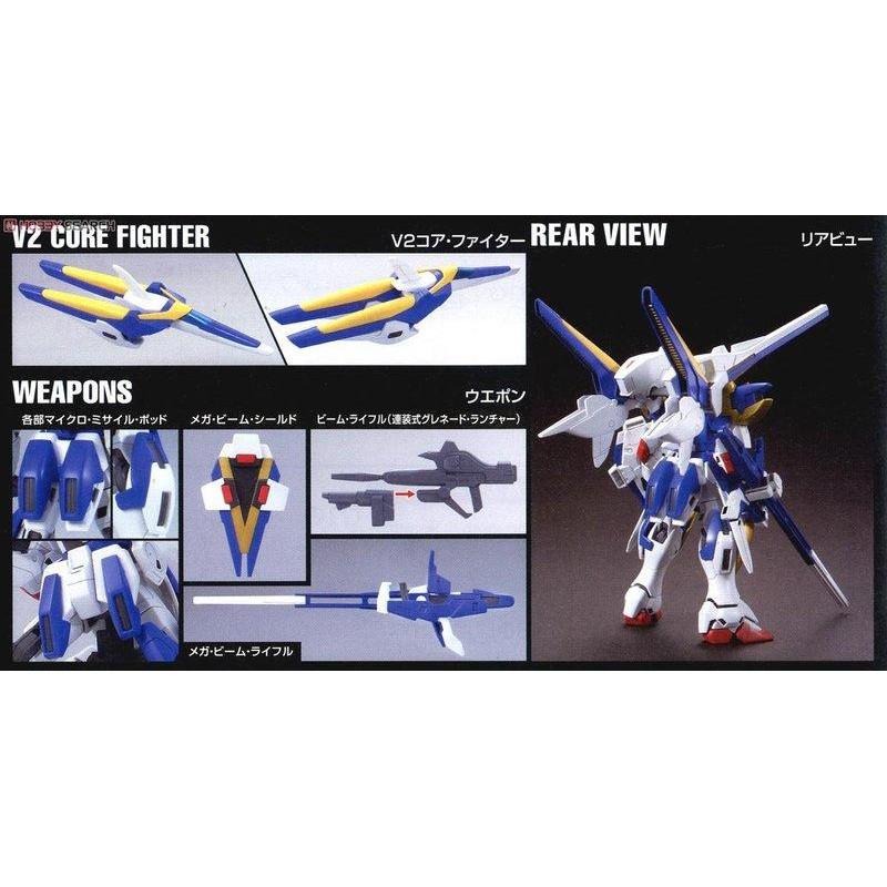 (大鳥叔叔模型)BANDAI 鋼彈1/144 HGUC#189 V2鋼彈 突擊殲滅型-細節圖8