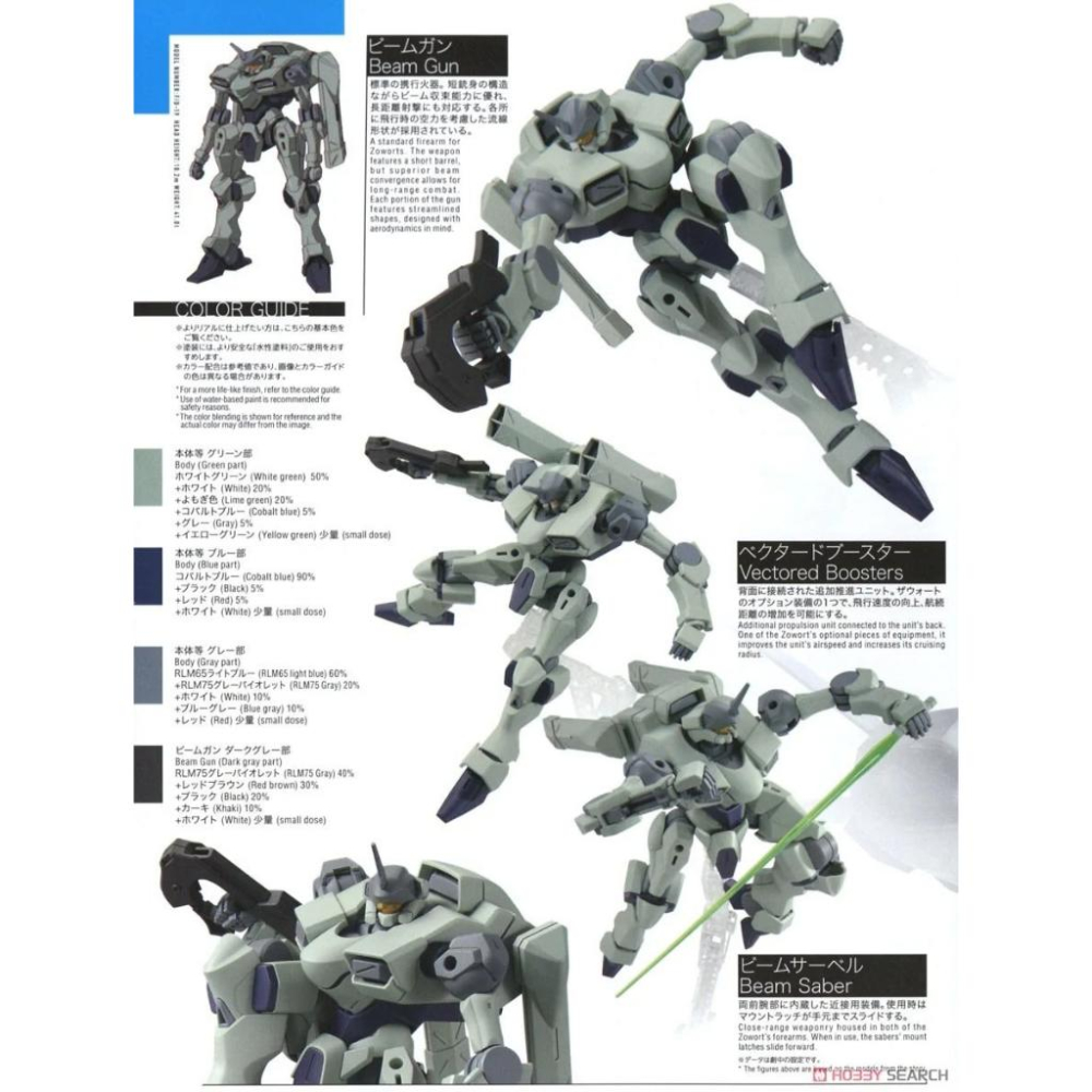 (大鳥叔叔模型)BANDAI 鋼彈1/144 HG 水星的魔女 14 佐渥特 ZOWORT-細節圖2