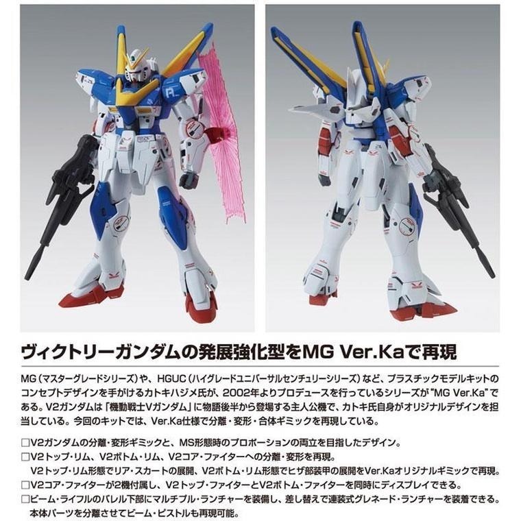 (大鳥叔叔模型)BANDAI 鋼彈 鋼普拉 1/100 MG V2鋼彈 Ver.Ka-細節圖7