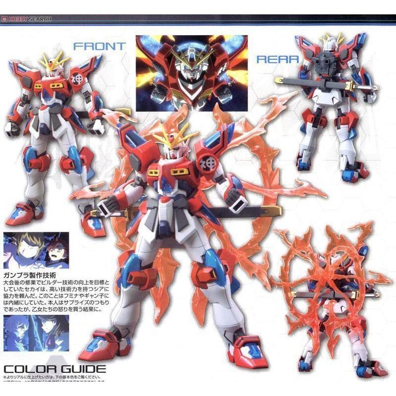 (大鳥叔叔模型)BANDAI 鋼彈1/144 HGBF#043 鋼彈創鬥者 神木燃燒鋼彈-細節圖7