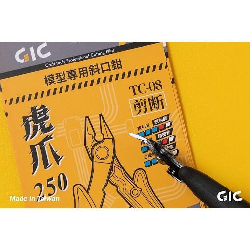(大鳥叔叔模型)GiC TC-08 TC08 模型專用 虎爪250 中階款斜口鉗-細節圖3