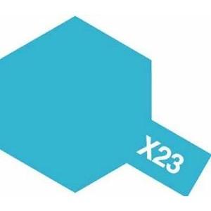 (大鳥叔叔模型)TAMIYA 81523 水性漆 X-23 透明藍 10ml-細節圖3