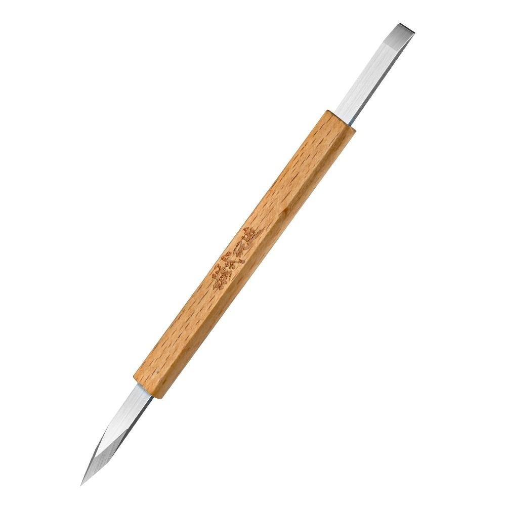 (大鳥叔叔模型) 模式玩造 MS097 MS-097 雙頭 寬口推刀 水口切割合模線 分模線刮刀 雙頭三稜刮刀 修除毛邊-細節圖9