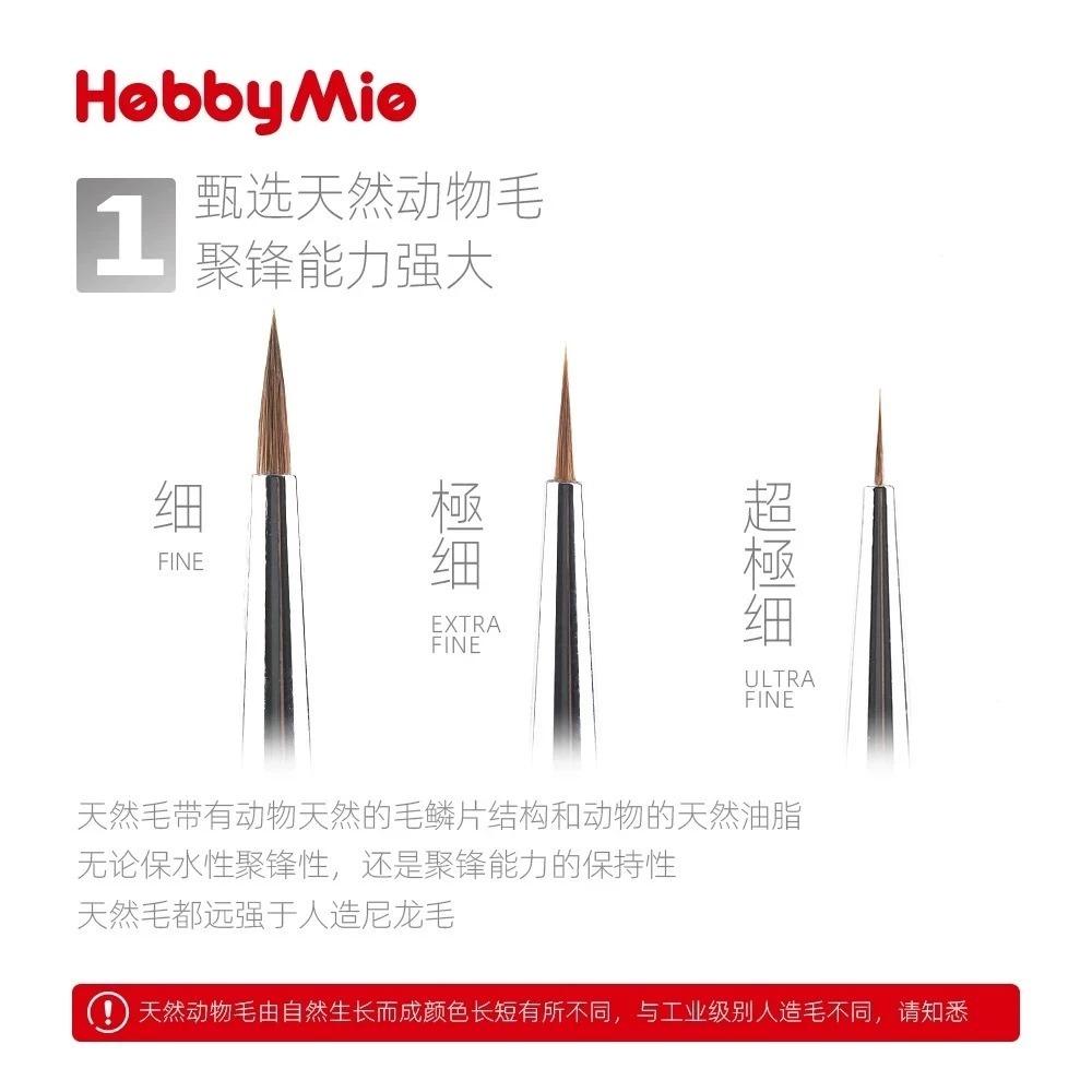 (大鳥叔叔模型)喵匠 Hobbymio 模型上色筆 面相筆 PRO 面相筆 點畫筆 勾線筆 模型上色 模型筆塗 GK上色-細節圖3