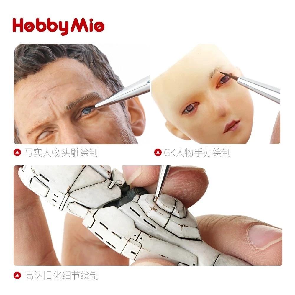 (大鳥叔叔模型)喵匠 Hobbymio 模型上色筆 面相筆 PRO 面相筆 點畫筆 勾線筆 模型上色 模型筆塗 GK上色-細節圖5