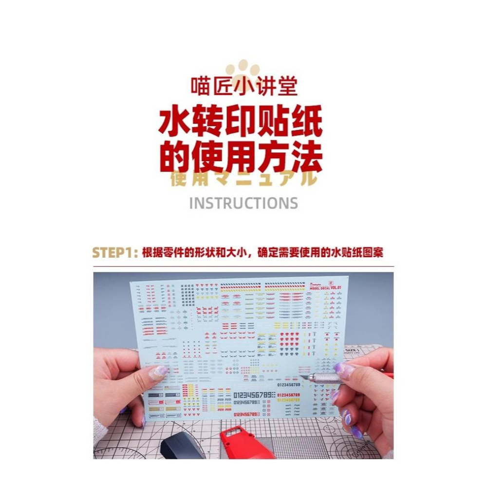(大鳥叔叔模型)喵匠 HobbyMio CB 碳纖維水貼 1/12 1/24 1/32  A5尺寸 A6尺寸 水貼-細節圖4