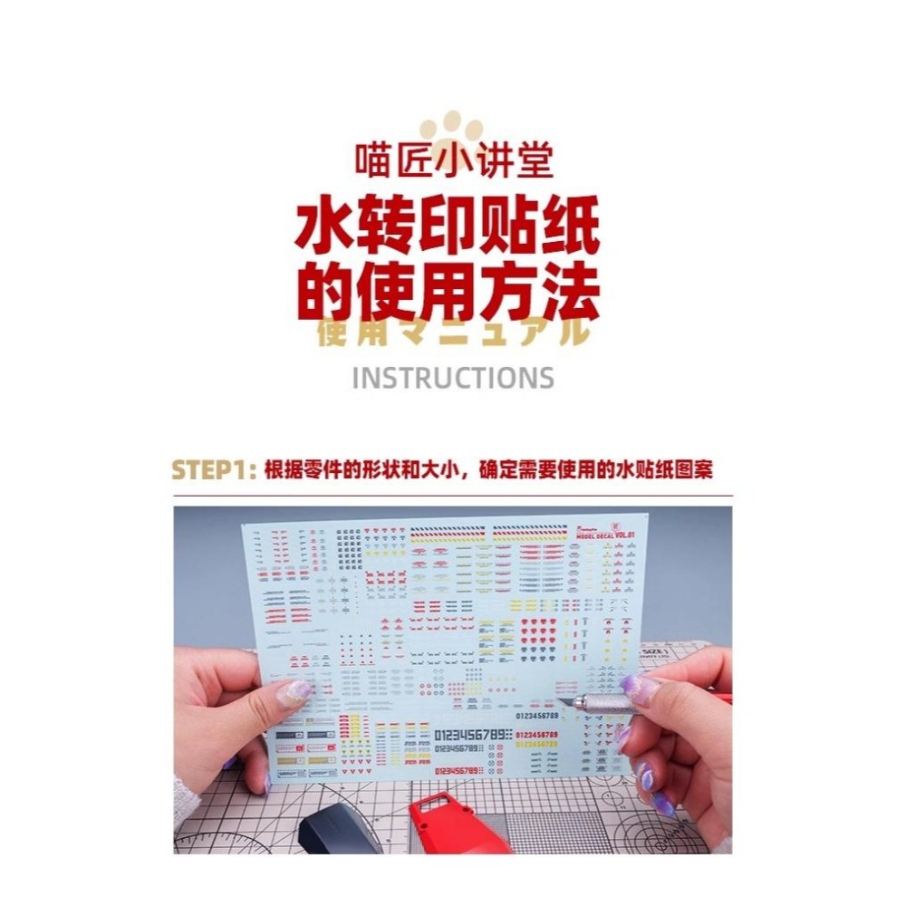 (大鳥叔叔模型)喵匠 HobbyMio CB 碳纖維水貼 1/12 1/24 1/32  A5尺寸 A6尺寸 水貼-細節圖4