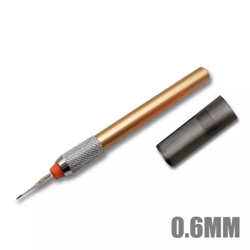 (大鳥叔叔模型) 模式玩造 MS048 MS-048金屬雕刻線刀 三菱刻線刀 除塵刷 硬線膠帶 推刀 勾線刀 刻刀 鋼彈-規格圖7