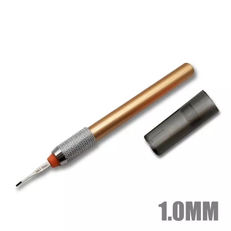 (大鳥叔叔模型) 模式玩造 MS048 MS-048金屬雕刻線刀 三菱刻線刀 除塵刷 硬線膠帶 推刀 勾線刀 刻刀 鋼彈-規格圖7