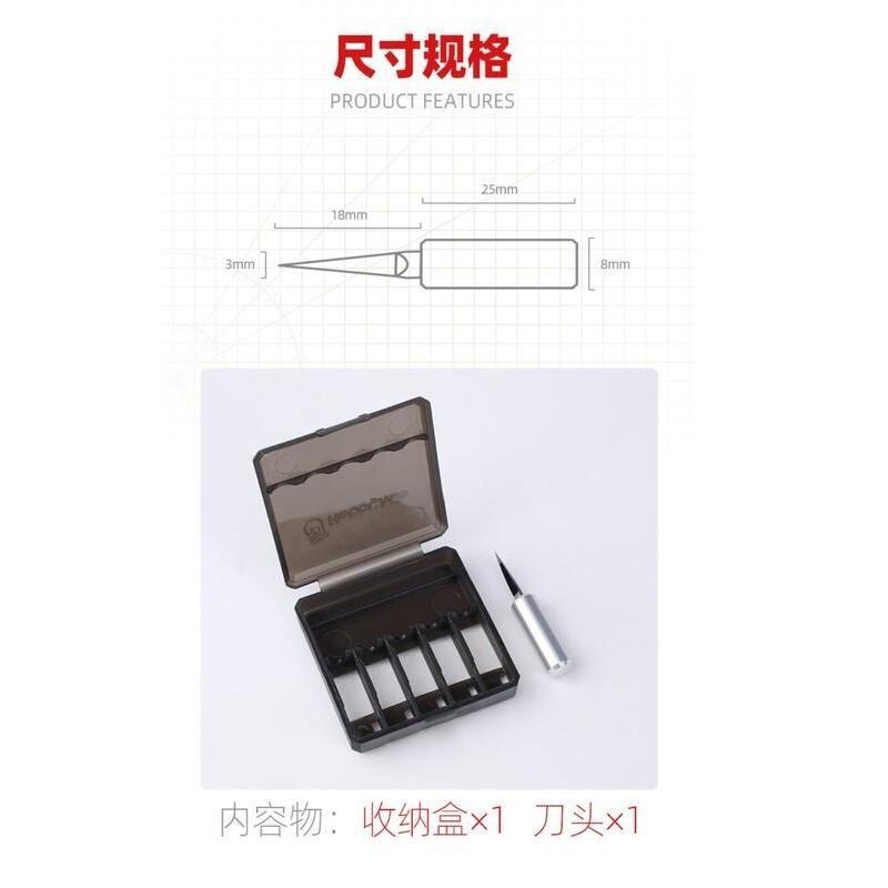 (大鳥叔叔模型)喵匠 HobbyMio HMK HMK-07 HMK-08模型專用 模型刻線刀 推刀 刻線刀 高硬度鎢鋼-細節圖4