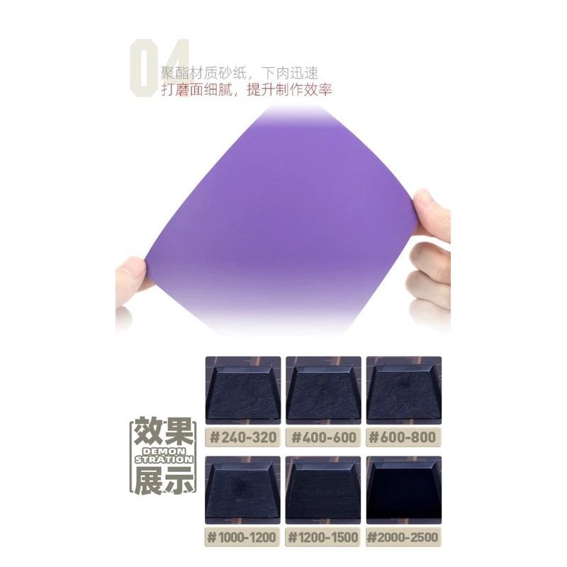 (大鳥叔叔模型)喵匠 HobbyMio 大張超薄 厚2mm 海綿砂紙 乾濕兩用 經久耐用 自由裁切-細節圖8