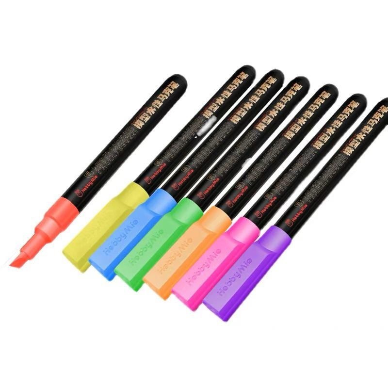 (大鳥叔叔模型) 喵匠 HobbyMio MF 模型專用 螢光色 水性馬克筆 雙頭 替換-細節圖3