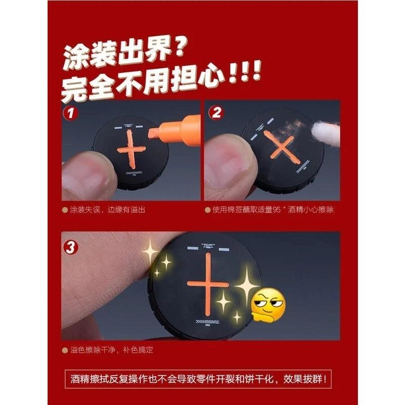 (大鳥叔叔模型) 喵匠 HobbyMio MF 模型專用 螢光色 水性馬克筆 雙頭 替換-細節圖6