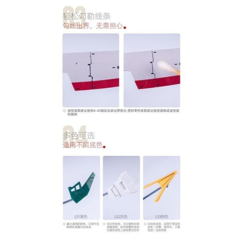 (大鳥叔叔模型) 喵匠 HobbyMio L01 L02 L03  勾線筆 超細油性 防水耐擦 超高附著力-細節圖7