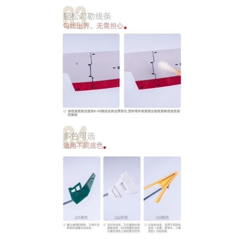 (大鳥叔叔模型) 喵匠 HobbyMio L01 L02 L03  勾線筆 超細油性 防水耐擦 超高附著力-細節圖7