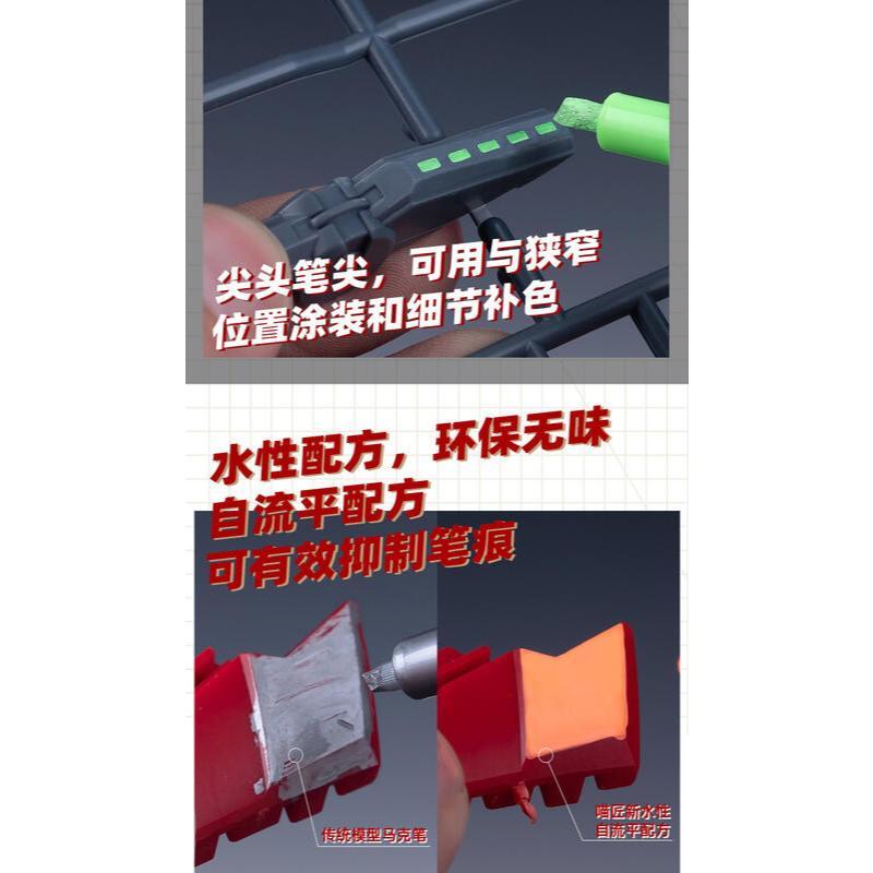 (大鳥叔叔模型) 喵匠 Hobbymio 模型專用 MC 鋼彈馬克筆  水性馬克筆 雙頭 基礎色系列-細節圖6