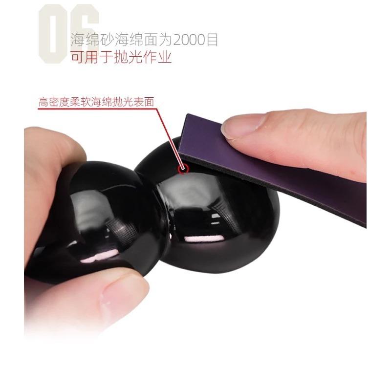 (大鳥叔叔模型) 喵匠 Hobbymio 超薄耐久海綿砂紙 套裝 耐用性 砂紙 弧形打磨 海綿砂紙-細節圖8