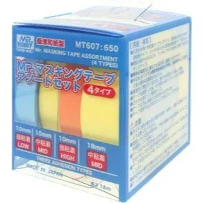 (大鳥叔叔模型) GUNZE郡氏 MT607 MT-607 遮蓋膠帶 四種套裝 模型用 遮蓋帶-細節圖3