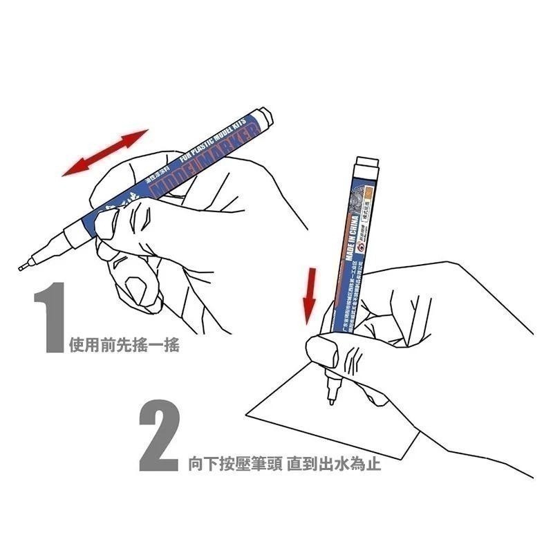 (大鳥叔叔模型) 模式玩造 MS-043 MS043 油性勾線筆 代針筆 鋼彈 極細墨線筆 補色筆 勾線筆 墨線筆-細節圖3