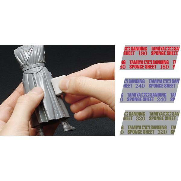(大鳥叔叔模型)TAMIYA 田宮87163[海綿砂紙320] SANDING SPONGE SHEET-細節圖3