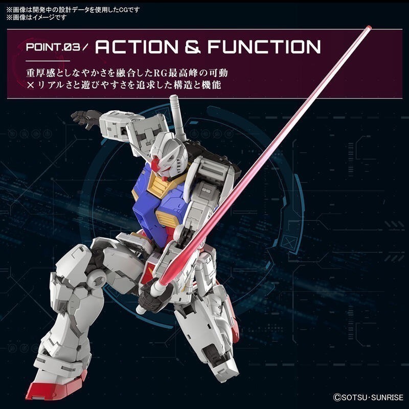 (大鳥叔叔模型)BANDAI [現貨] 鋼彈1/144 RG 40 RG40 RX-78-2 初鋼 Ver.2.0-細節圖4